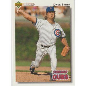 Dave Smith 1992 Upper Deck Chicago Cubs Wrong Birthplace Variation